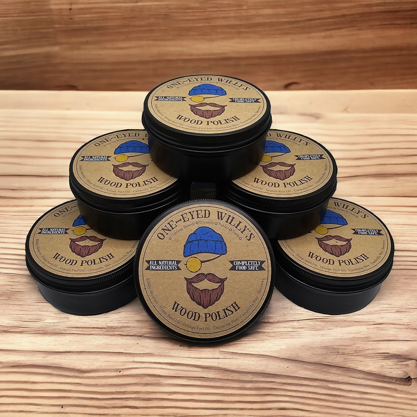 One-Eyed Willy's All-Natural Food-Safe Abrasive Wood Polish